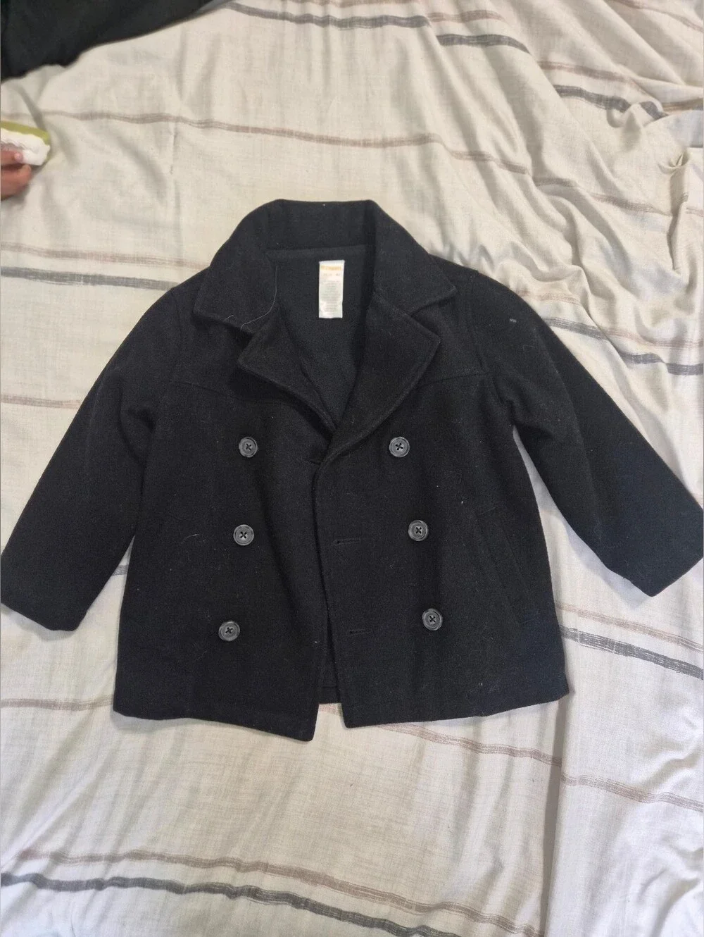 Gymboree Black Double-Breasted Peacoat for Kids